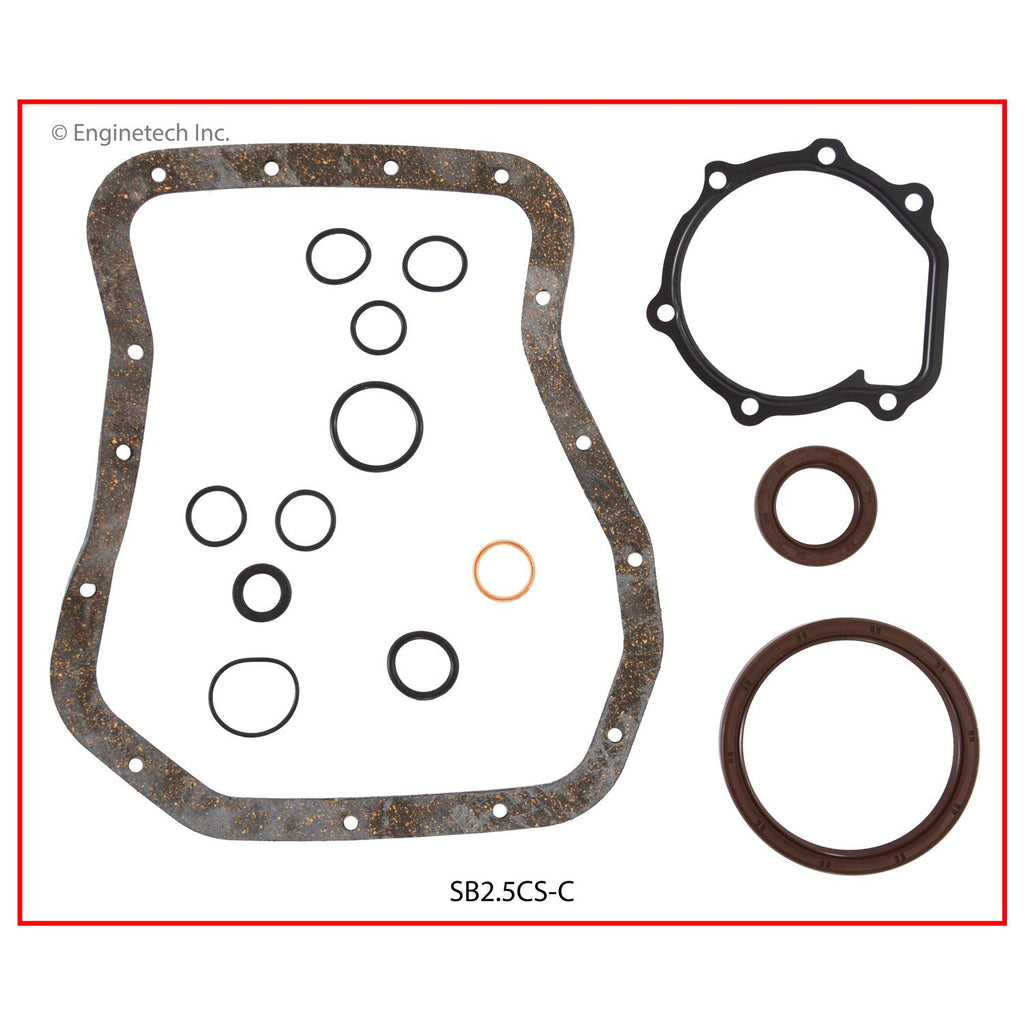 Enginetech SB2.5CS-C Engine Lower End Gasket Set for Subaru Cars and Trucks