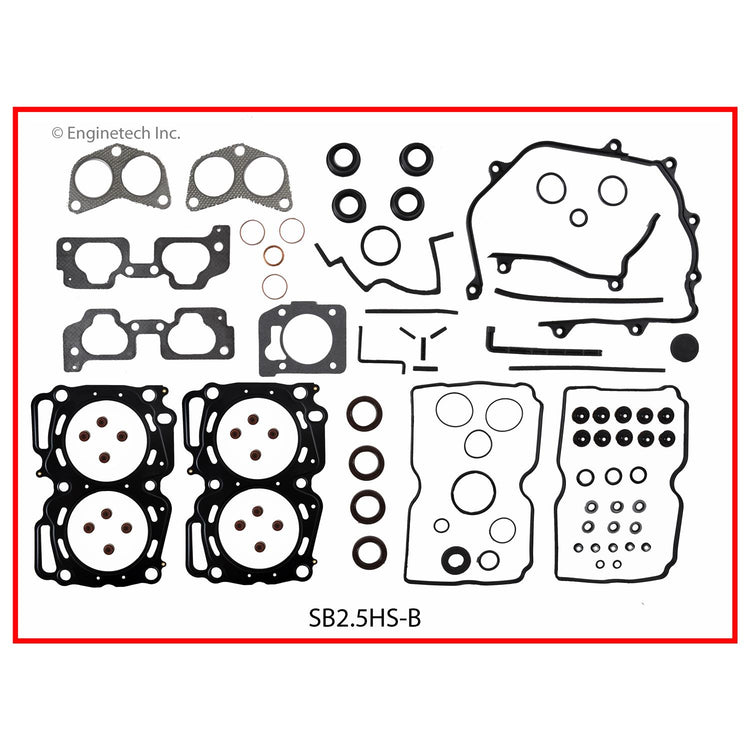 Enginetech SB2.5HS-B Engine Cylinder Head Gasket Set for Subaru Vehicles