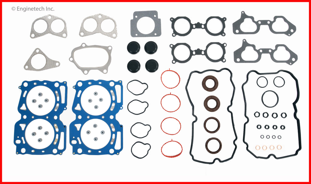 Enginetech SB2.5HS-D Engine Cylinder Head Gasket Set for Subaru and Saab Vehicles