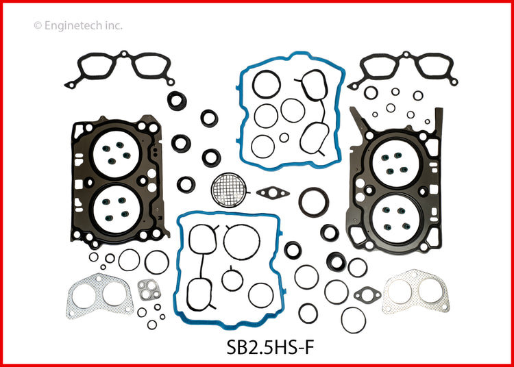 Enginetech SB2.5HS-F Engine Cylinder Head Gasket Set for Subaru Outback, Forester, Legacy (2016-2019)