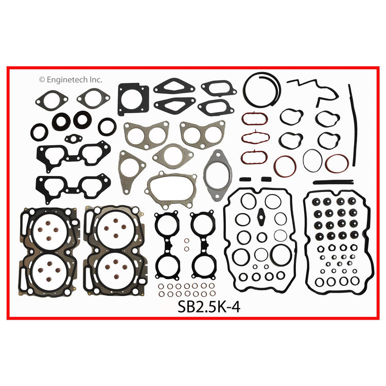 Enginetech Engine Full Gasket Set for Subaru Cars and Trucks – Part SB2.5K-4