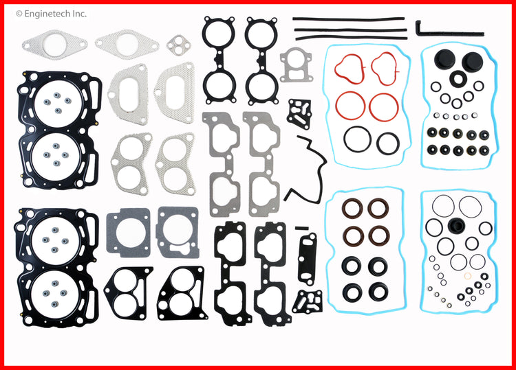 Enginetech SB2.5K-6 Engine Full Gasket Set for Subaru Cars and Trucks