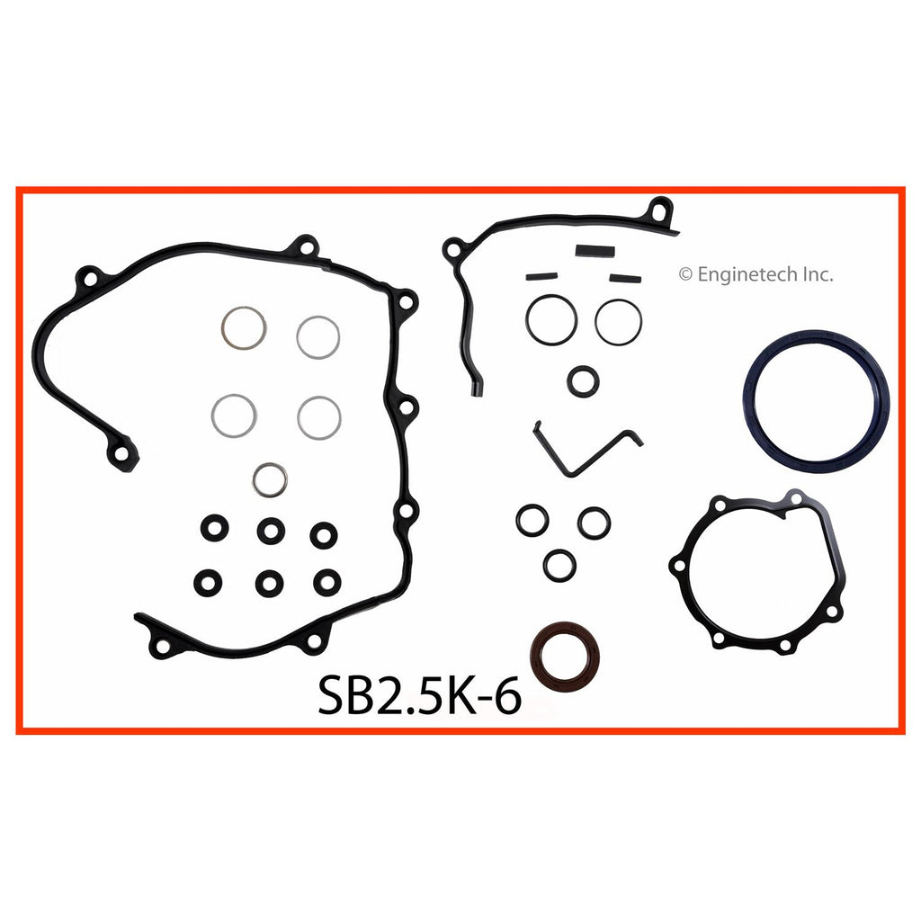 Enginetech SB2.5K-6 Engine Full Gasket Set for Subaru Cars and Trucks