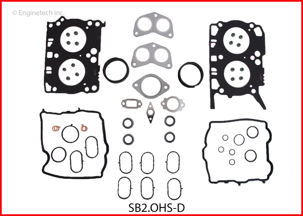 Enginetech SB2.0HS-D Engine Cylinder Head Gasket Set for Subaru Vehicles