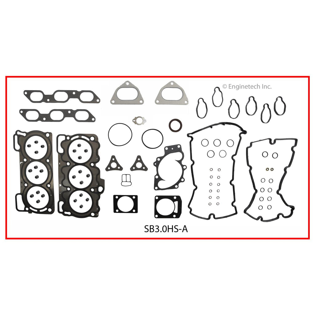 Enginetech Subaru SB3.0HS-A Engine Cylinder Head Gasket Set for Subaru Outback