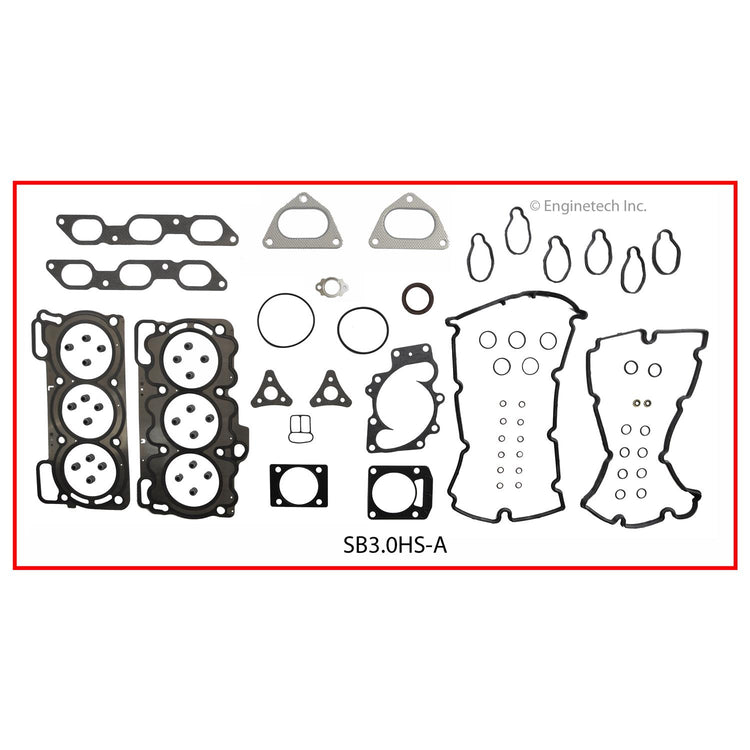 Enginetech Subaru SB3.0HS-A Engine Cylinder Head Gasket Set for Subaru Outback