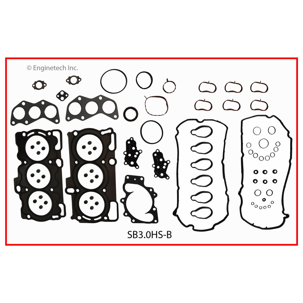 Enginetech SB3.0HS-B Engine Cylinder Head Gasket Set for Subaru Outback and Legacy