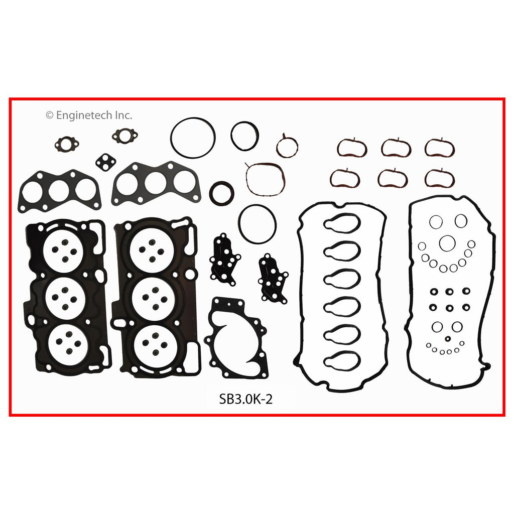 Enginetech SB3.0K-2 Engine Full Gasket Set for Subaru Outback and Legacy