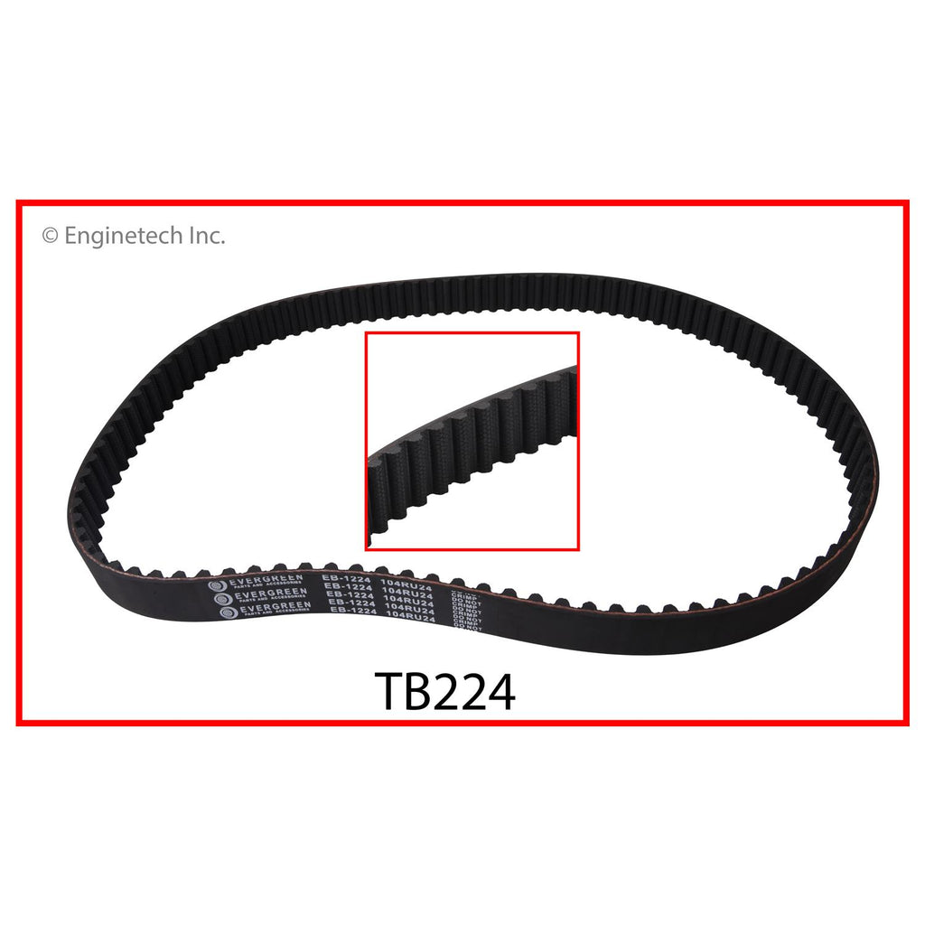 Enginetech TB224 Engine Timing Belt for Honda Civic and Civic Del Sol (1992-2000)