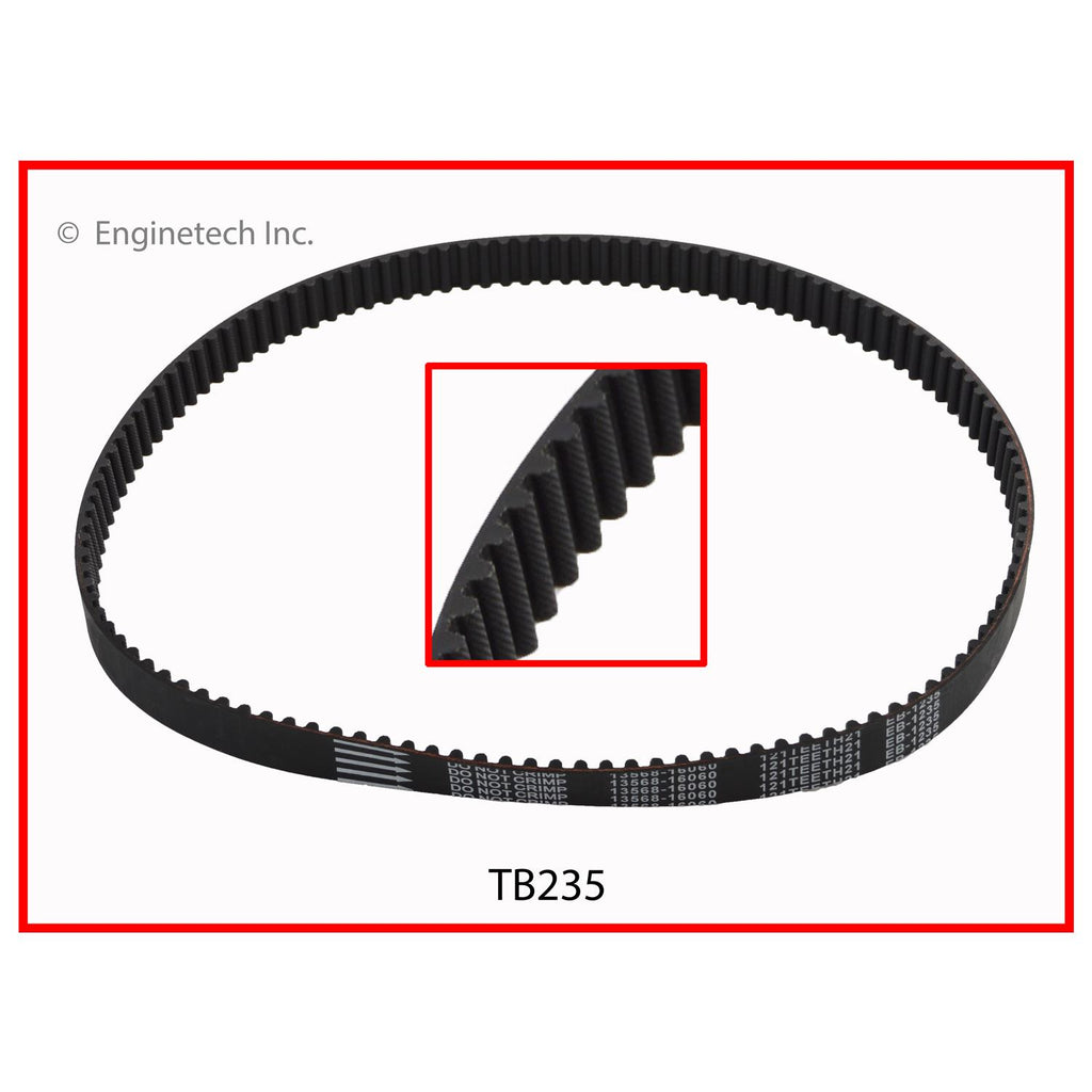 Enginetech TB235 Engine Timing Belt for Geo Prizm, Toyota Celica & Corolla