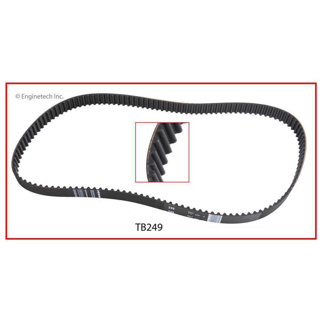 Enginetech TB249 Engine Timing Belt for Nissan Frontier, Mercury Villager, and Xterra