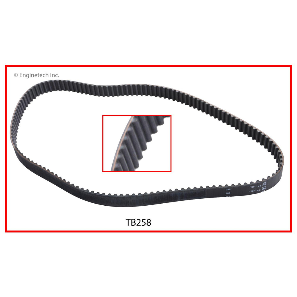 Enginetech TB258 Engine Timing Belt for Ford and Mercury Vehicles