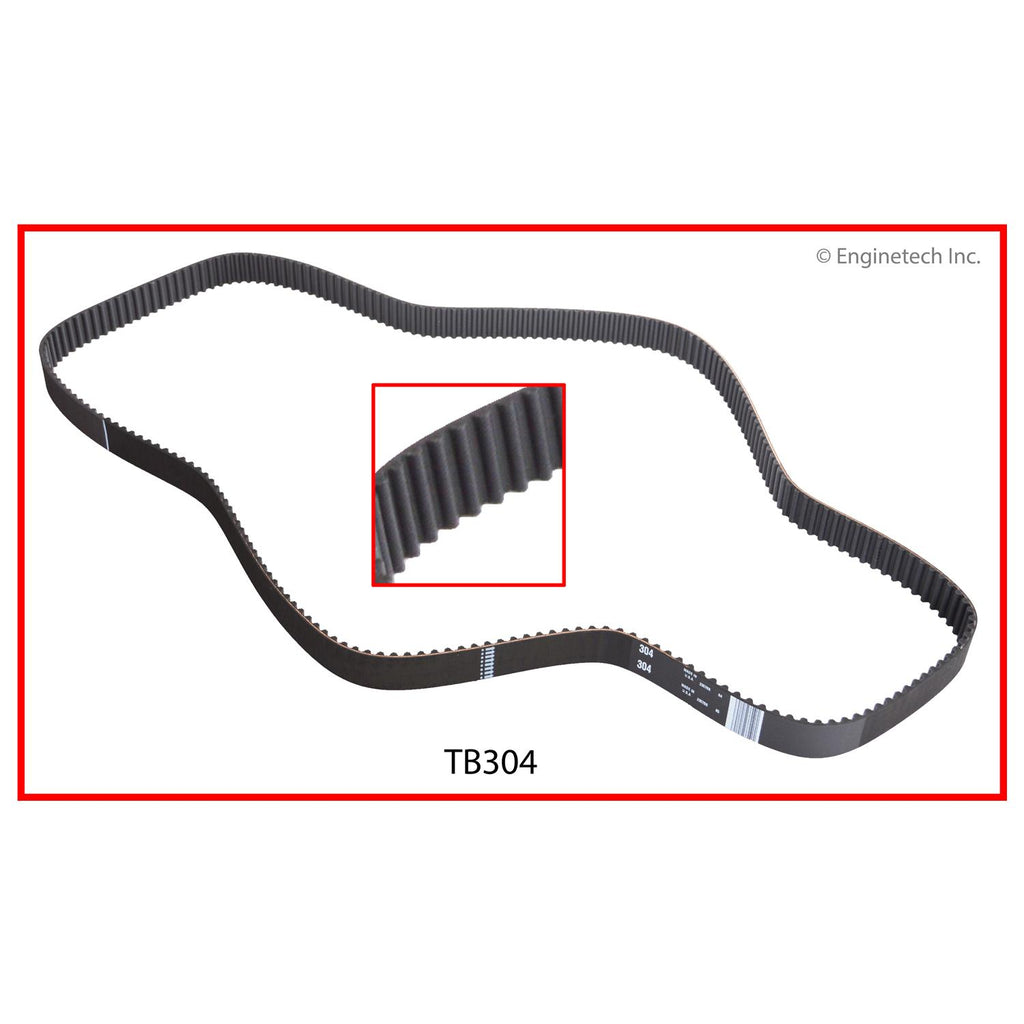 Enginetech BBPTTB304 Engine Timing Belt for Subaru and Saab Vehicles