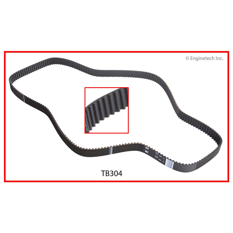 Enginetech BBPTTB304 Engine Timing Belt for Subaru and Saab Vehicles