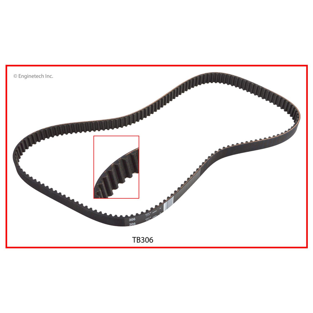 Enginetech TB306 Engine Timing Belt for 2004-2005 Audi and Volkswagen Models