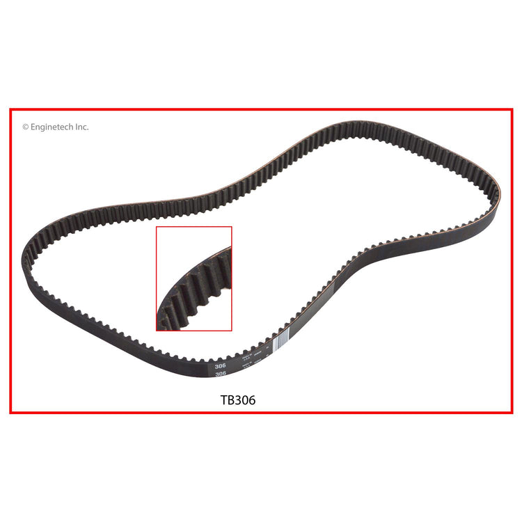 Enginetech TB306 Engine Timing Belt for 2004-2005 Audi and Volkswagen Models