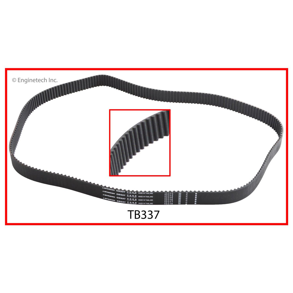 Enginetech TB337 Engine Timing Belt for Kia and Hyundai Vehicles