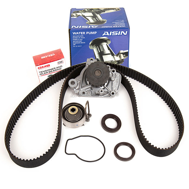 Head Gasket Set Timing Belt Kit AISIN Water Pump Fit 01-05 Honda Civic D17A2/A6