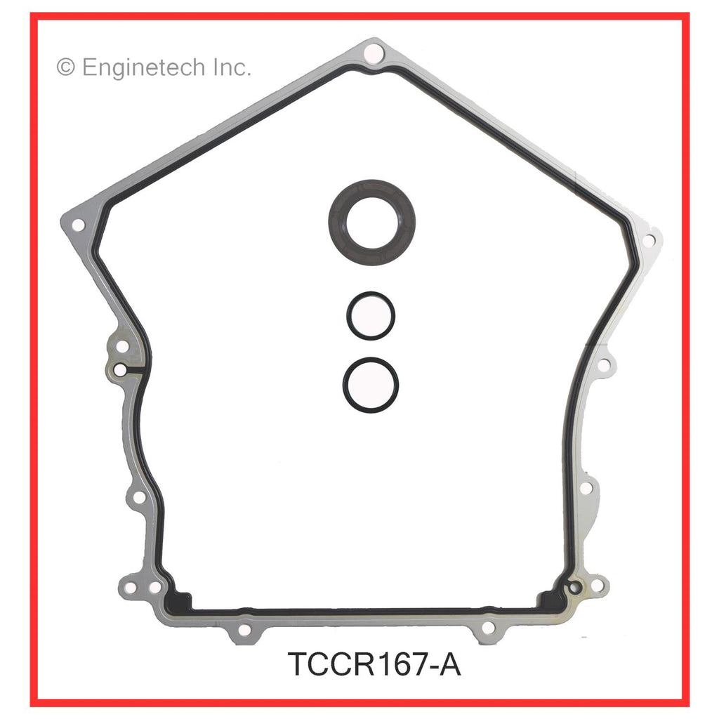 Enginetech TCCR167-A Engine Timing Cover Gasket Set for Dodge and Chrysler Vehicles