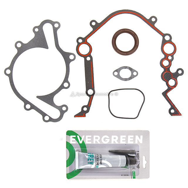 Timing Chain Kit Water Oil Pump Cover Gasket Fit 97-03 Ford E150 E250 F150 4.2