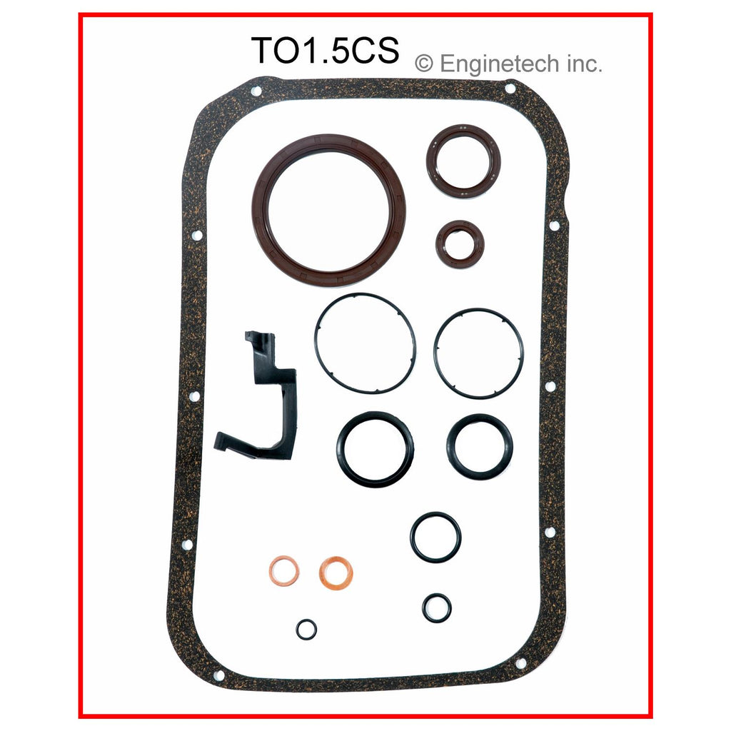 Enginetech TO1.5CS Engine Lower End Gasket Set for Toyota Paseo and Tercel