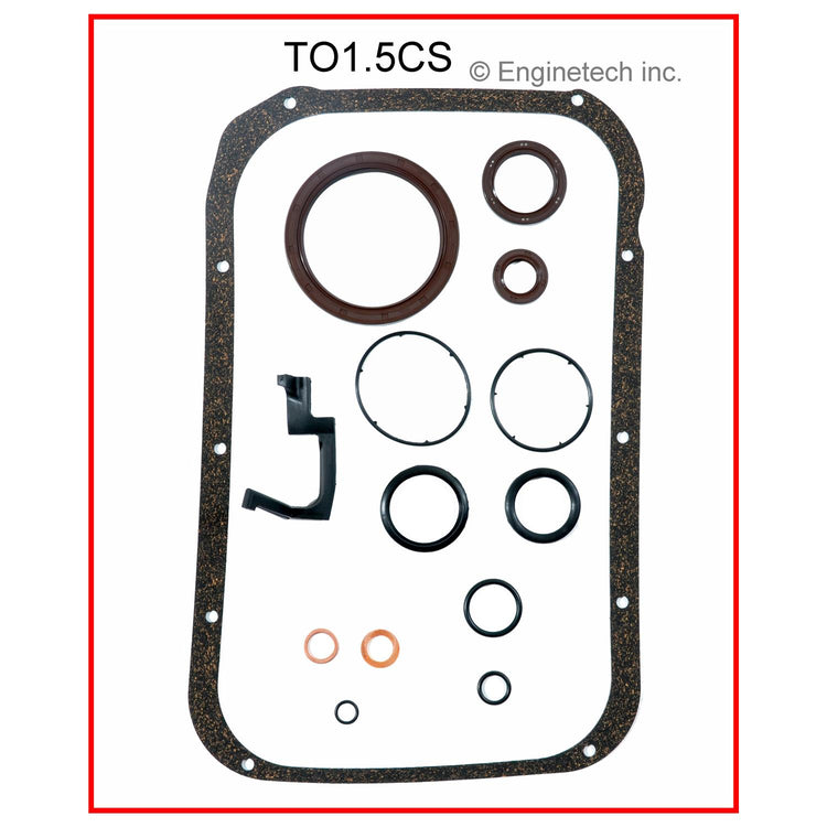 Enginetech TO1.5CS Engine Lower End Gasket Set for Toyota Paseo and Tercel