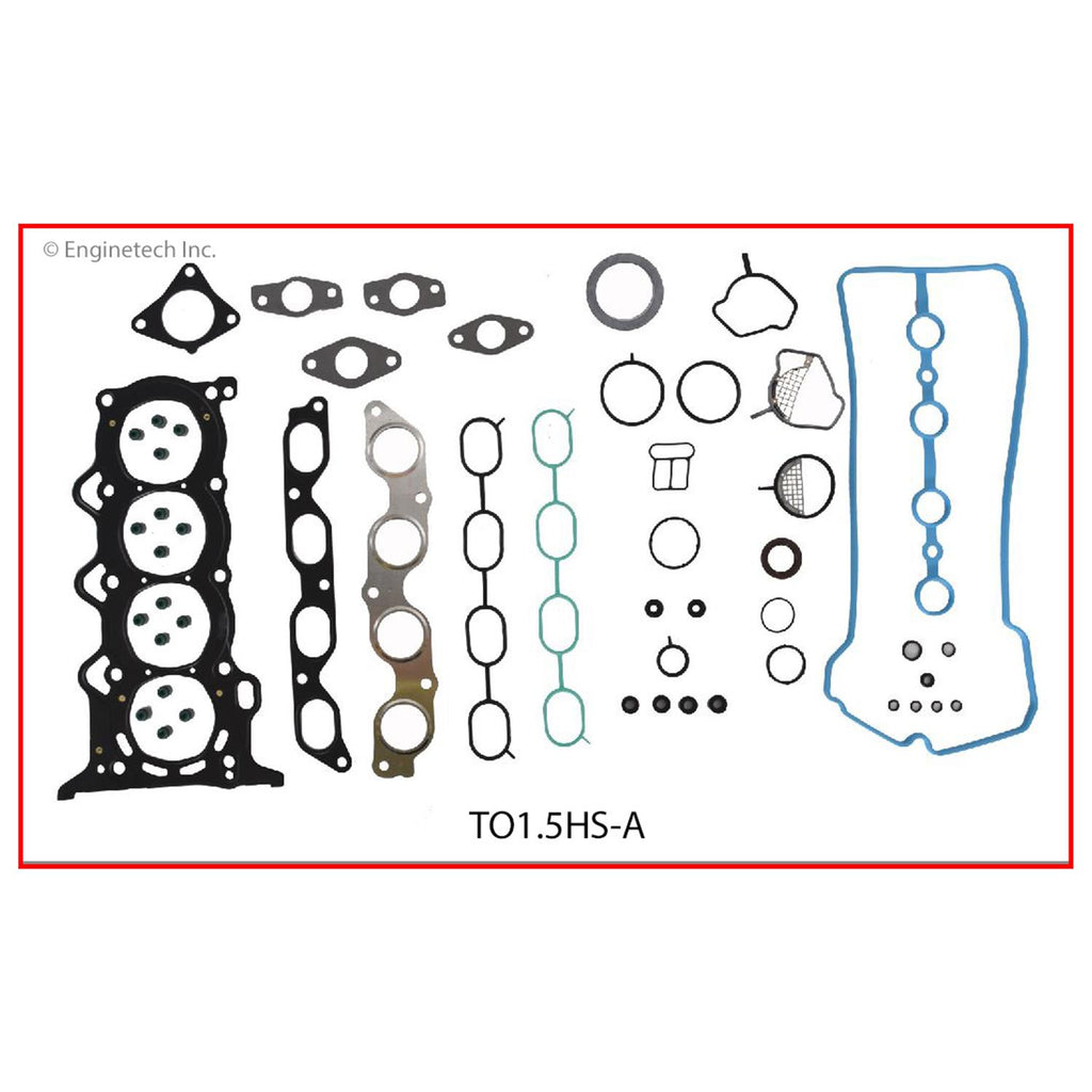 Enginetech TO1.5HS-AWB Engine Cylinder Head Gasket Set for Toyota and Scion Vehicles