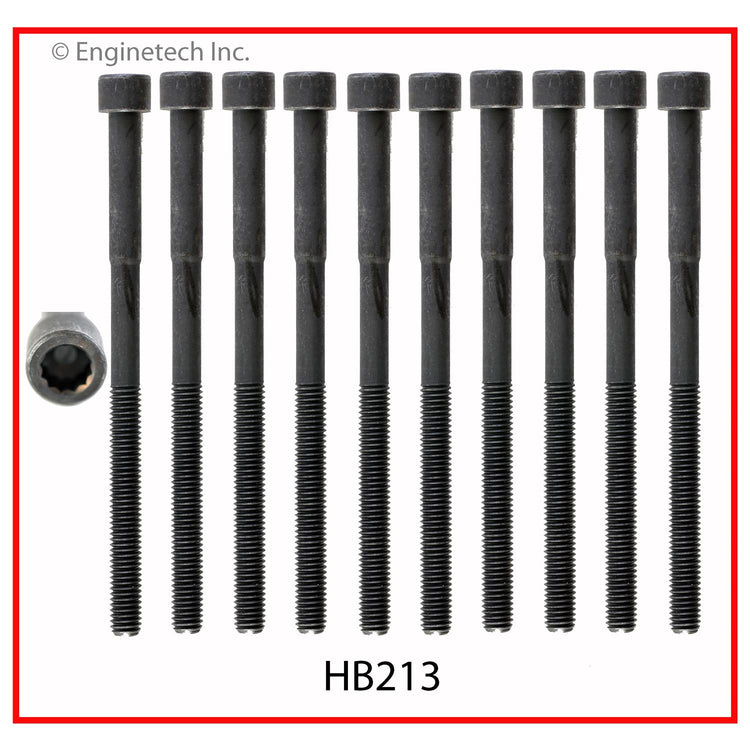 Enginetech Toyota Engine Cylinder Head Gasket Set (Part No. TO1.5HS-BWB) with Head Bolts