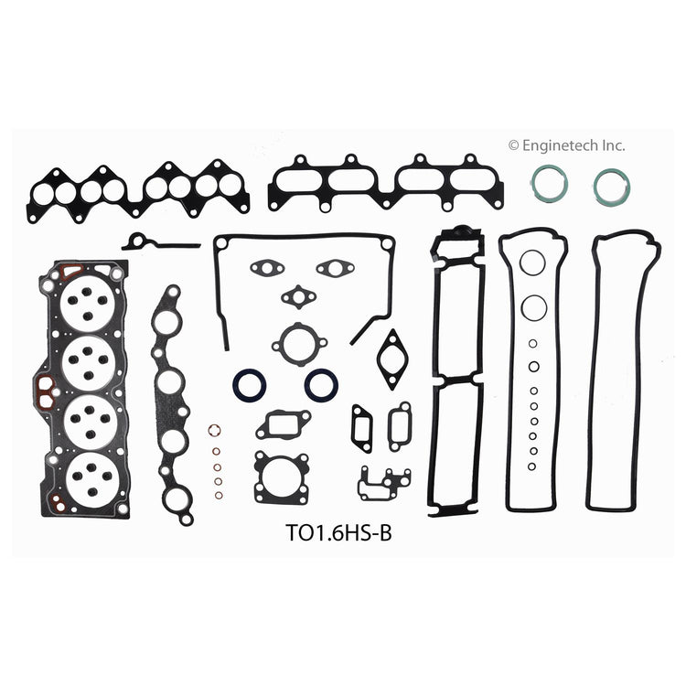 Enginetech Engine Cylinder Head Gasket Set for Toyota Cars and Trucks - Part No. TO1.6HS-BWB