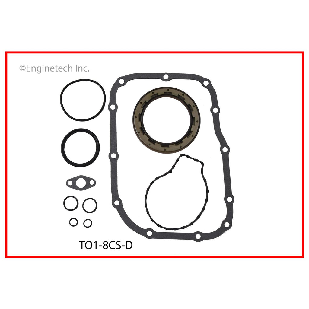 Enginetech TO1.8CS-D Engine Lower End Gasket Set for Toyota Prius, Corolla, and More
