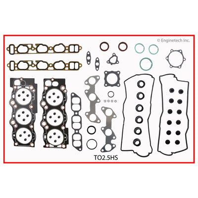 Enginetech Engine Cylinder Head Gasket Set for Toyota and Lexus with Head Bolts (Part Number TO2.5HS-WB)
