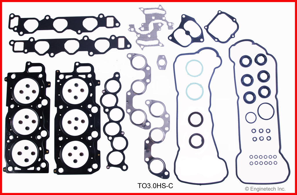 Enginetech TO3.0HS-C Engine Cylinder Head Gasket Set for Toyota and Lexus Vehicles