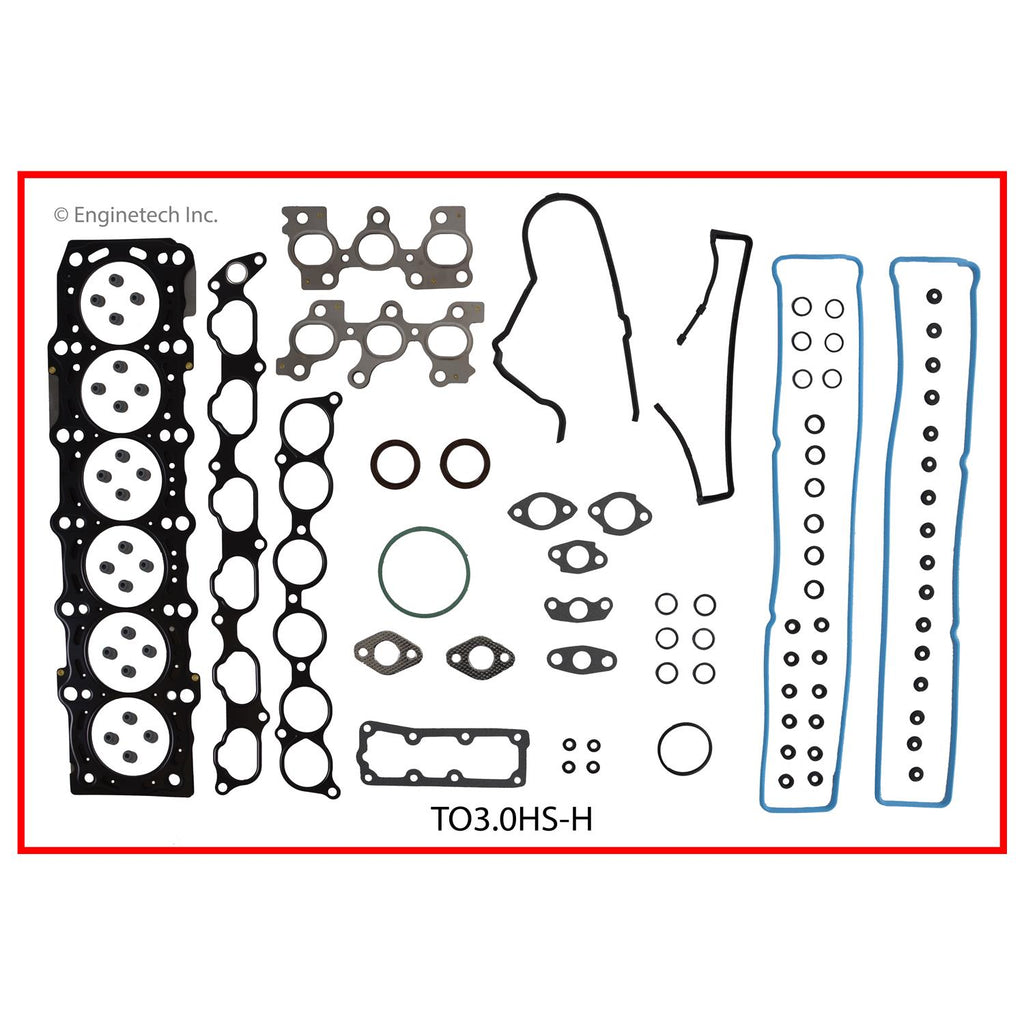 Enginetech Engine Cylinder Head Gasket Set for Toyota Supra 1993-1998 – Part Number TO3.0HS-H