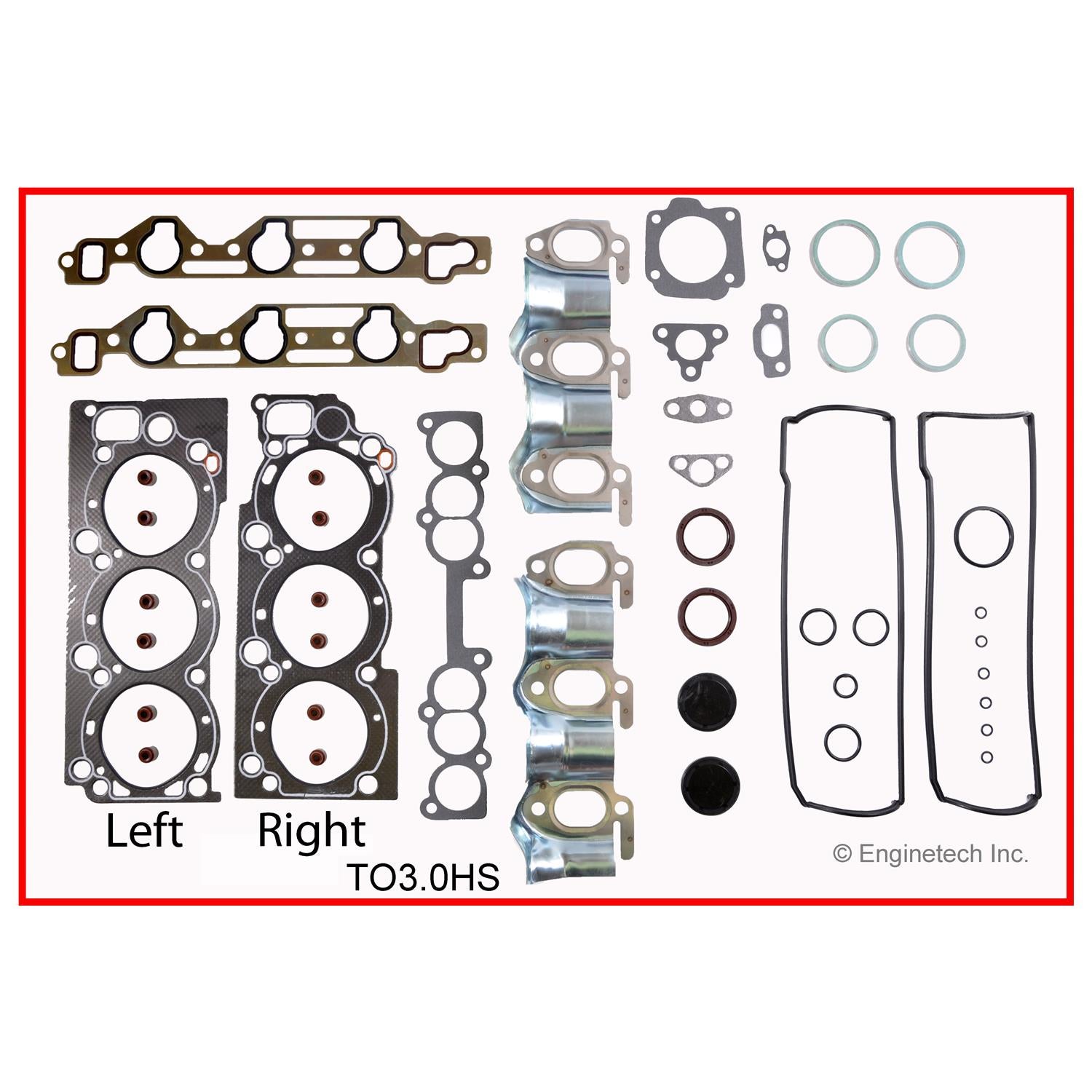 Enginetech TO3.0HS-WB Engine Cylinder Head Gasket Set for Toyota 4Runn ...
