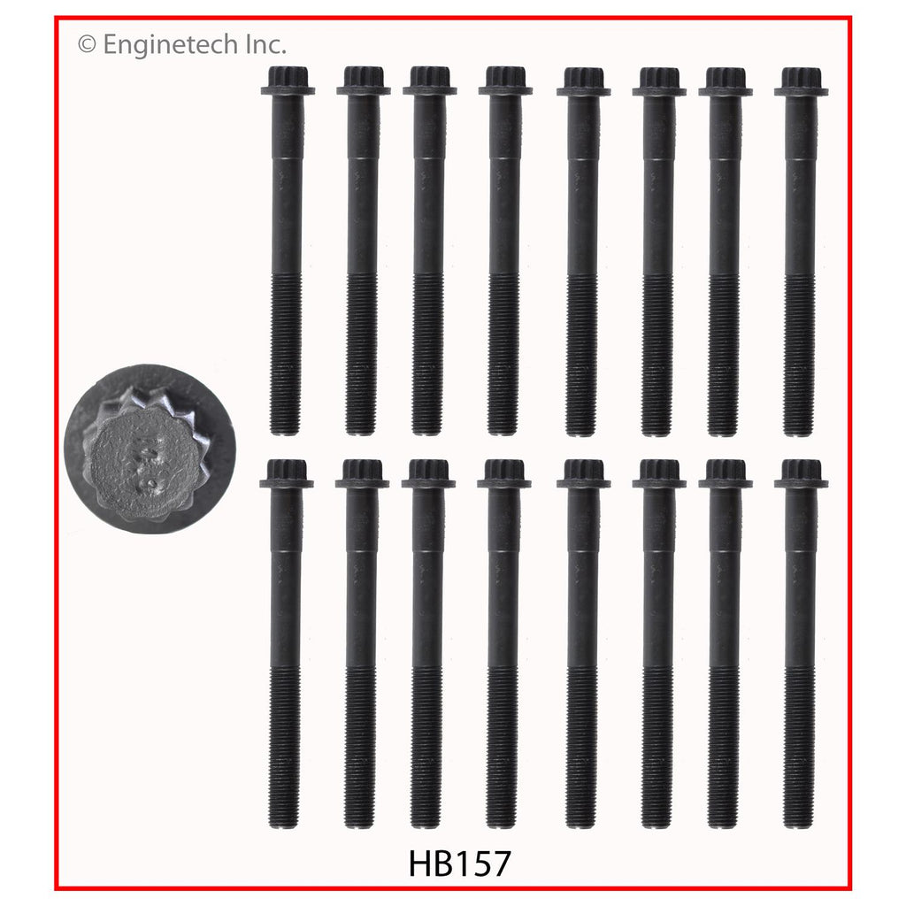Enginetech TO3.0HS-WB Engine Cylinder Head Gasket Set for Toyota 4Runner and Pickup with Head Bolts