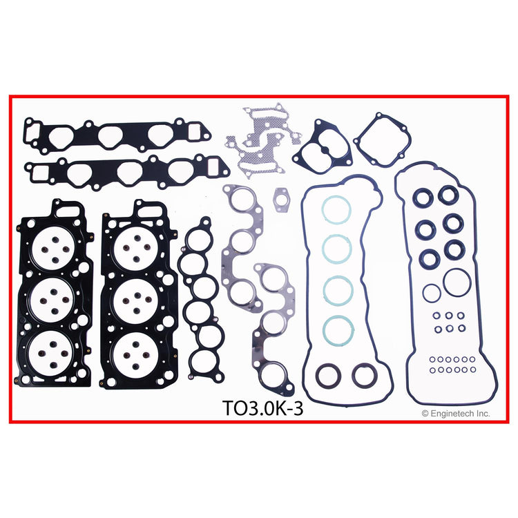 Enginetech Engine Full Gasket Set for Toyota and Lexus Models - Part No. TO3.0K-3