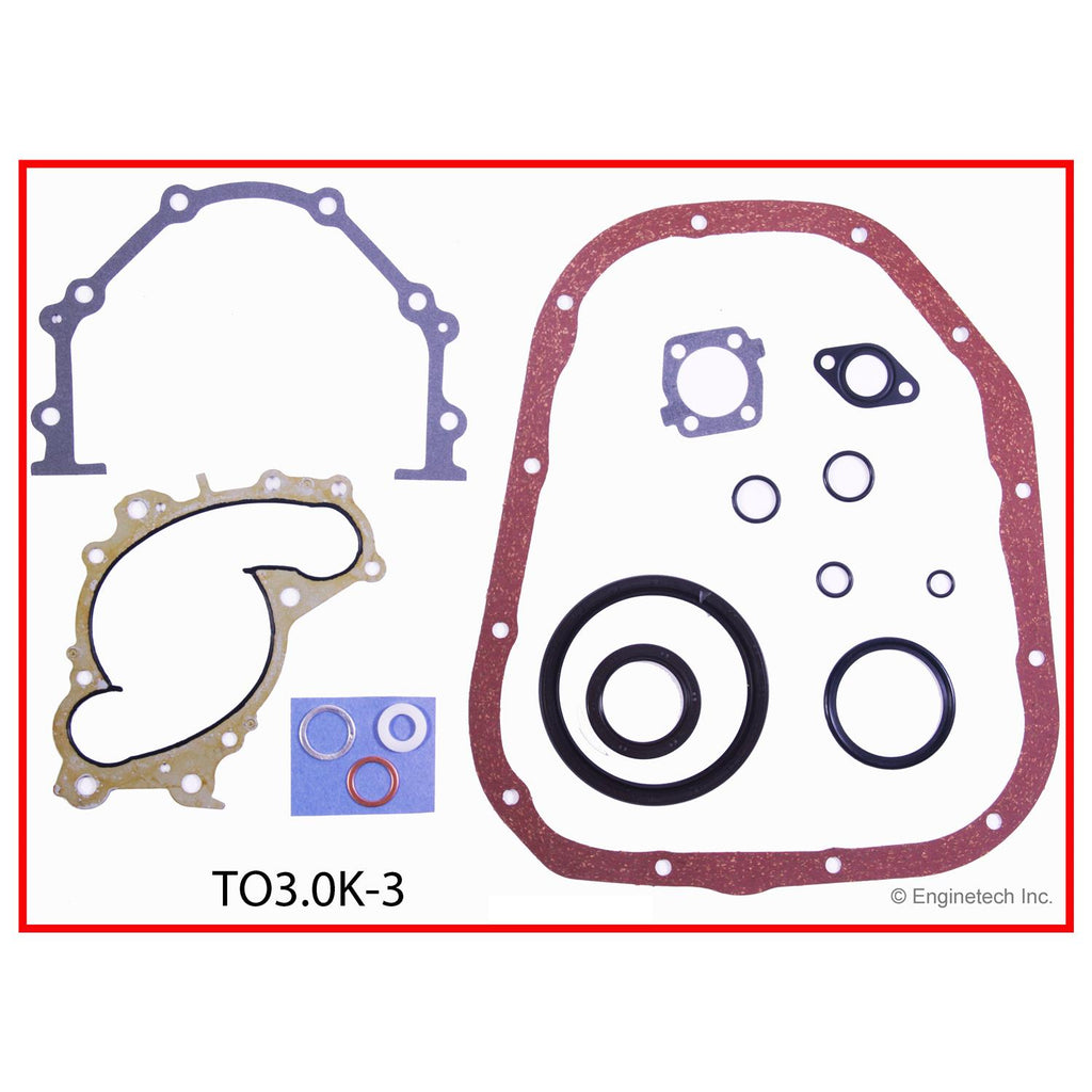 Enginetech Engine Full Gasket Set for Toyota and Lexus Models - Part No. TO3.0K-3