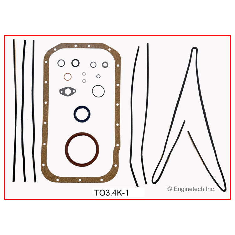 Enginetech TO3.4K-1 Engine Full Gasket Set for Toyota Cars and Trucks