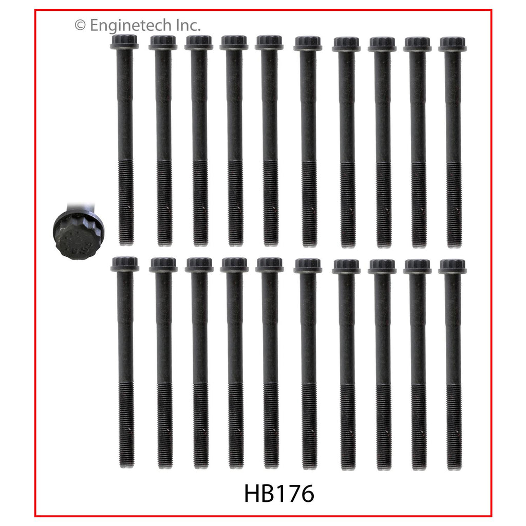 Enginetech TO4.7HS-BWB Engine Cylinder Head Gasket Set for Toyota and Lexus with Head Bolts