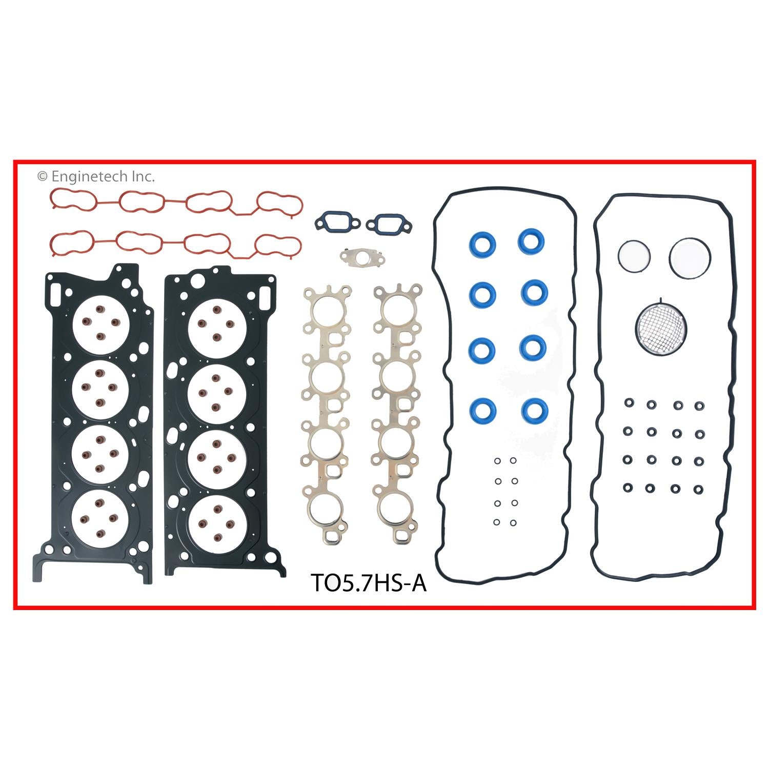 Enginetech TO5.7HS-AWB Engine Cylinder Head Gasket Set for Toyota and ...
