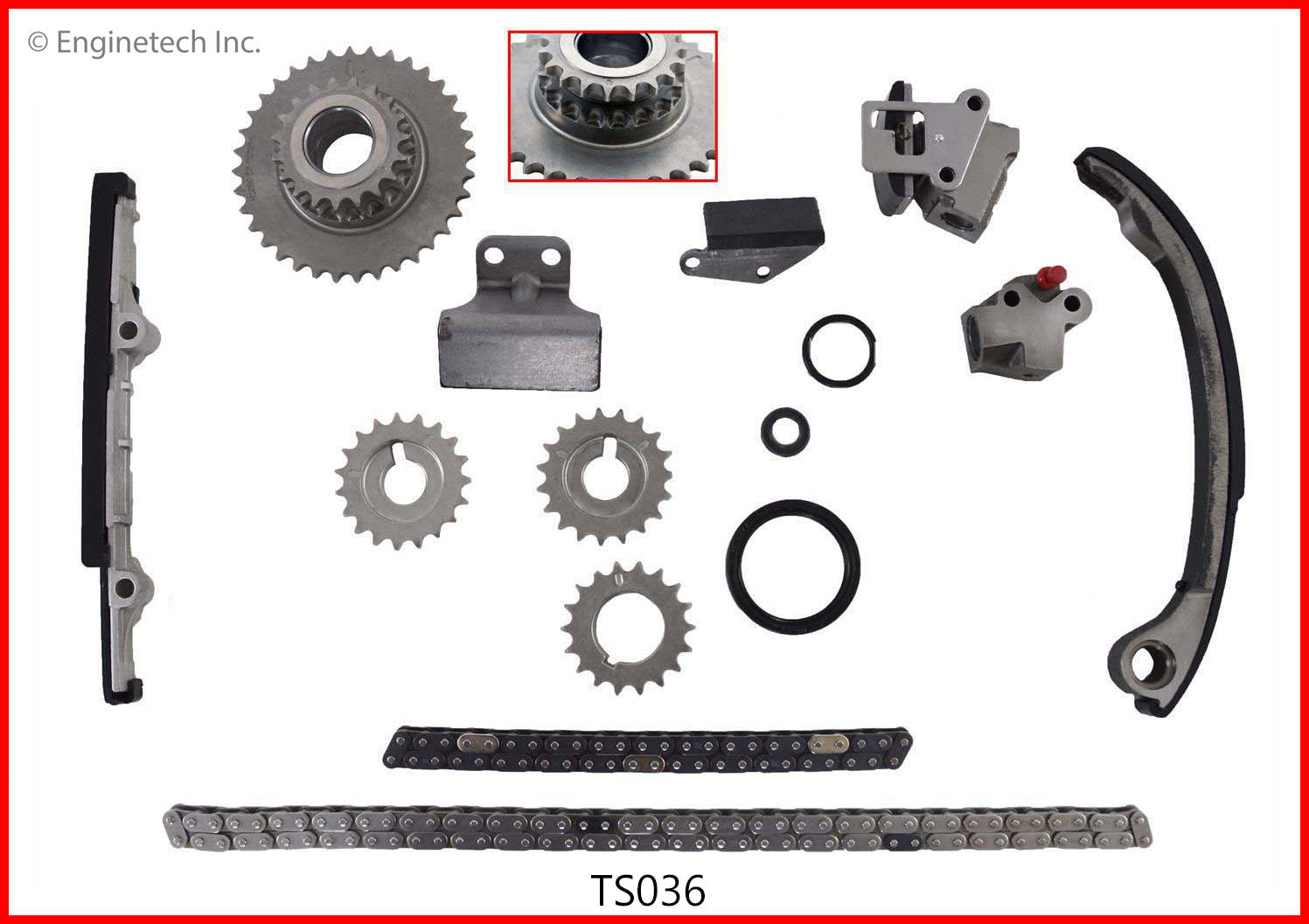 Enginetech TS036 Engine Timing Set for Nissan 2004-2002 Models – Spark ...