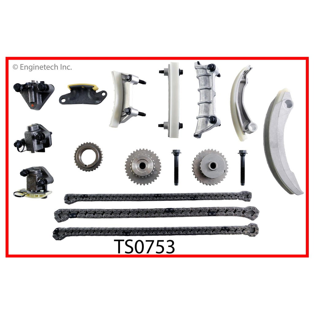 Enginetech TS0753 Engine Timing Set for 2010-2012 Saturn Vue, Buick Enclave, Chevrolet Malibu, and More