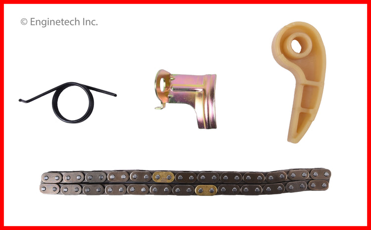 Enginetech TS1001 Engine Oil Pump Chain Set for Toyota and Scion Vehicles