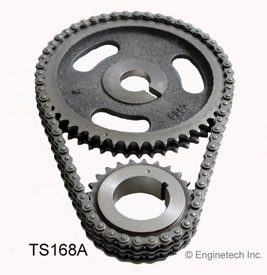 Enginetech TS168A Engine Timing Set with Double Roller Chain and Steel Sprockets