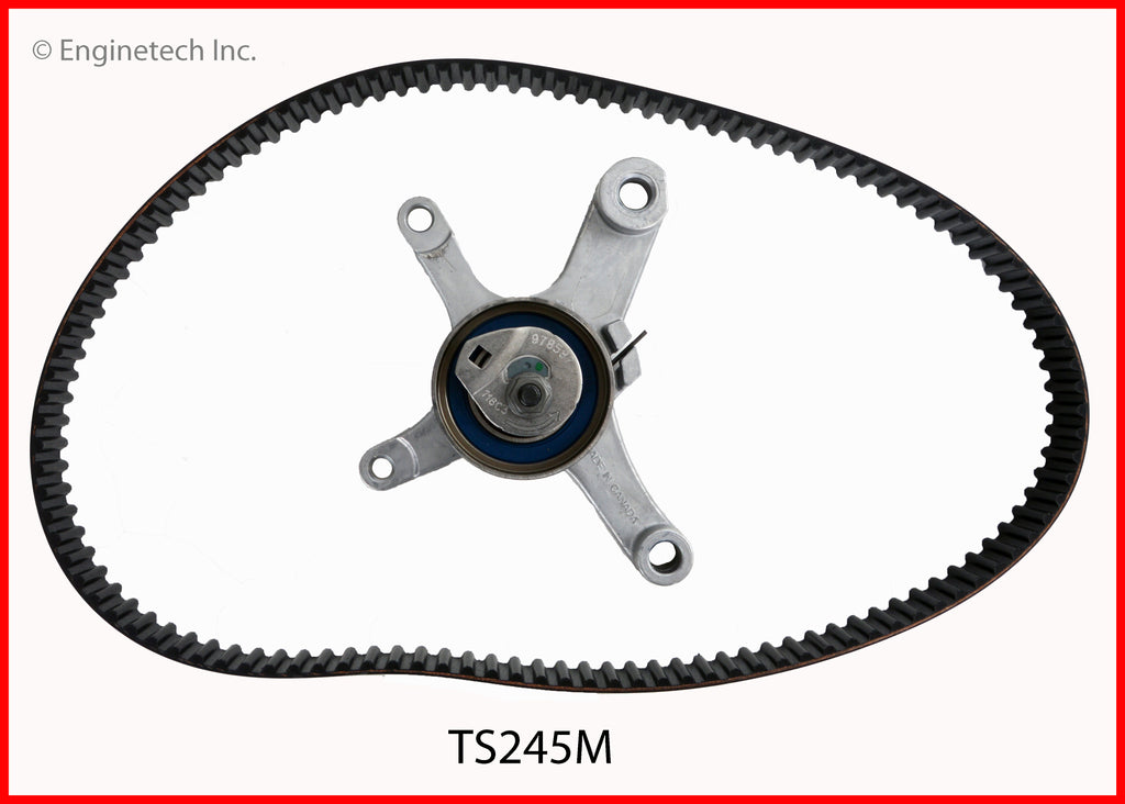 Enginetech TS245M Engine Timing Belt Kit for Chrysler and Dodge Vehicles