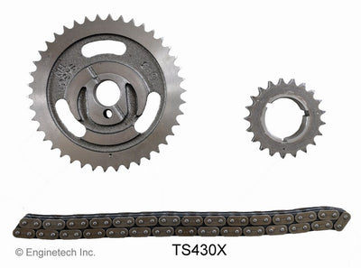 Enginetech TS430X Engine Timing Set with Double Roller Chain and Cast Iron Sprockets