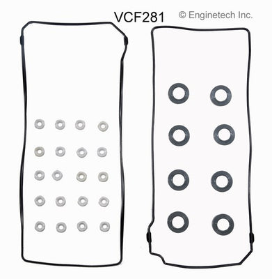 Enginetech VCF281 Engine Valve Cover Gasket for Ford and Lincoln Trucks and Sedans