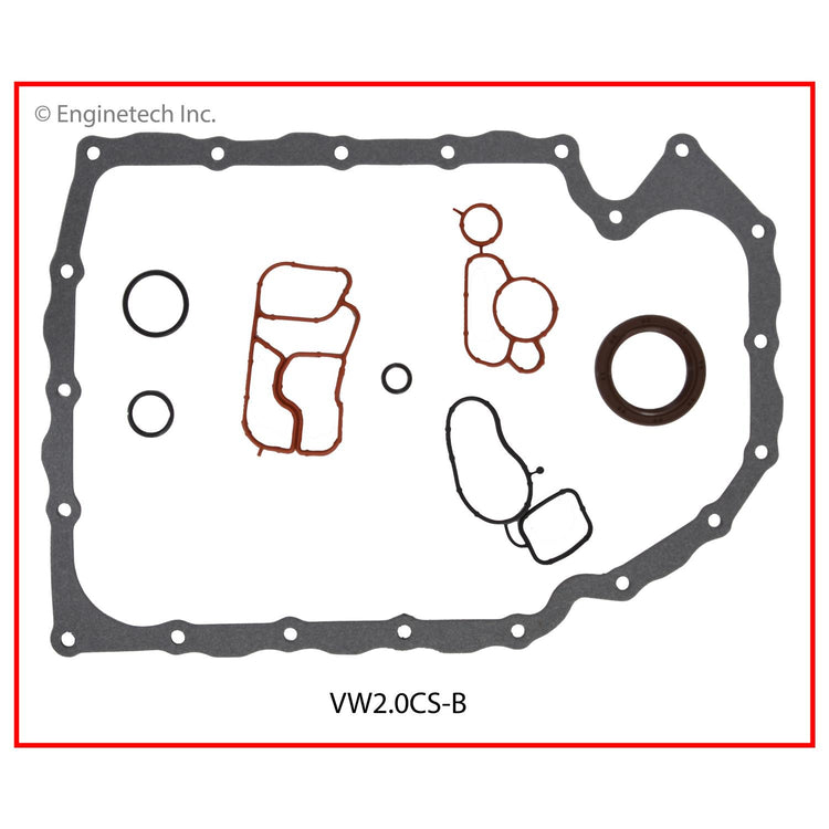 Enginetech VW2.0CS-B Engine Lower End Gasket Set for Volkswagen and Audi Vehicles